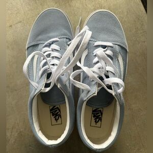Vans sneakers in size 6.5 color light blue! Worn a few times! Unisex
